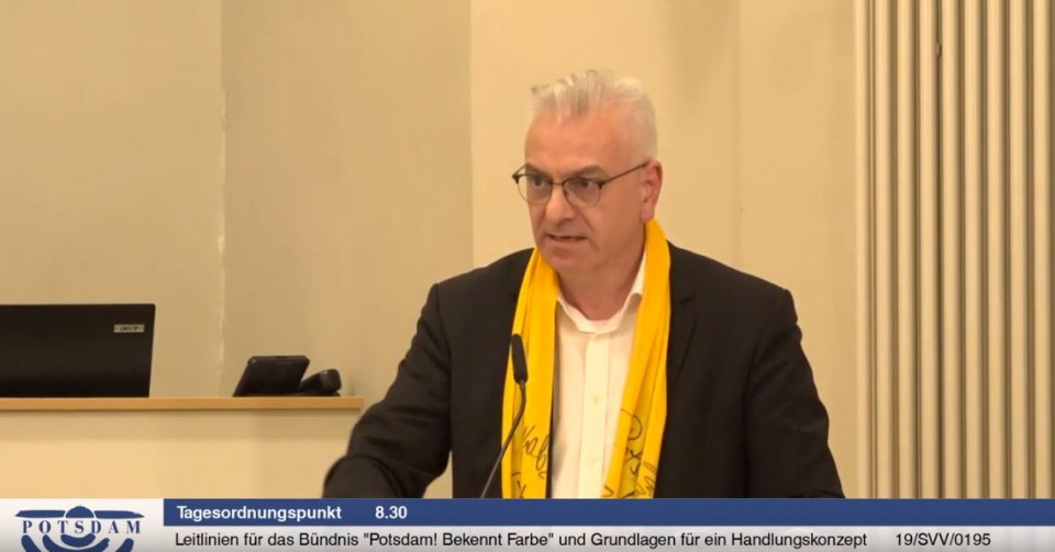 Götz Friederich in der Stadtverordnetenversammlung Götz Friederich in der Stadtverordnetenversammlung